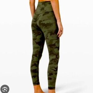 lululemon athletica Green Camo Leggings